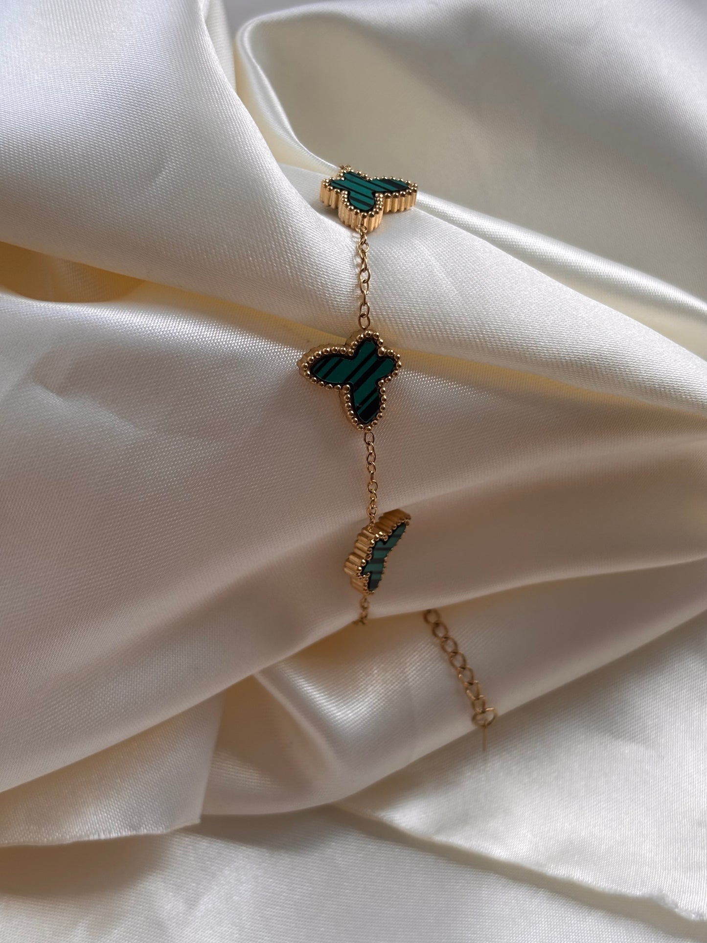 Pulsera VCA mariposa verde