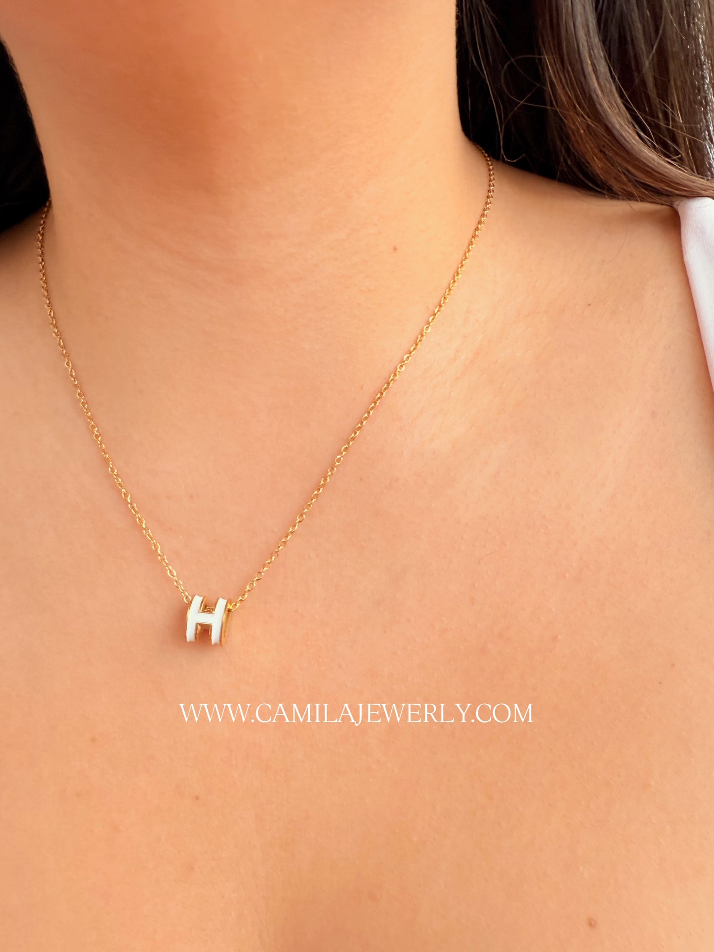 Cadena Hermes Blanca