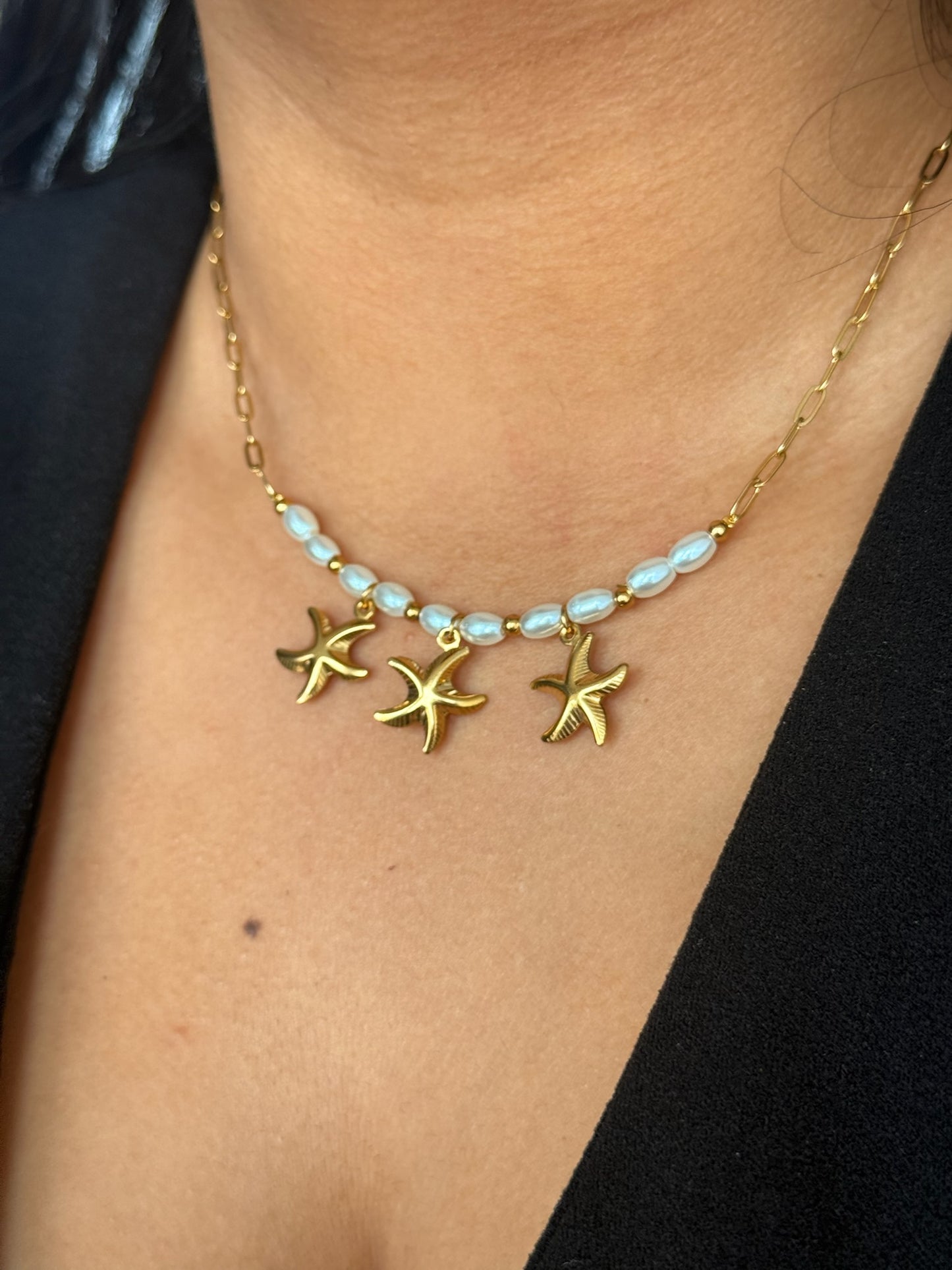 Cadena estrella perlada