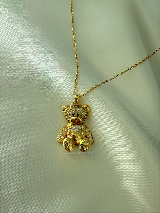 Cadena de Oso Bob 🧸✨🌺