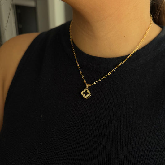 Cadena zircones oscuro