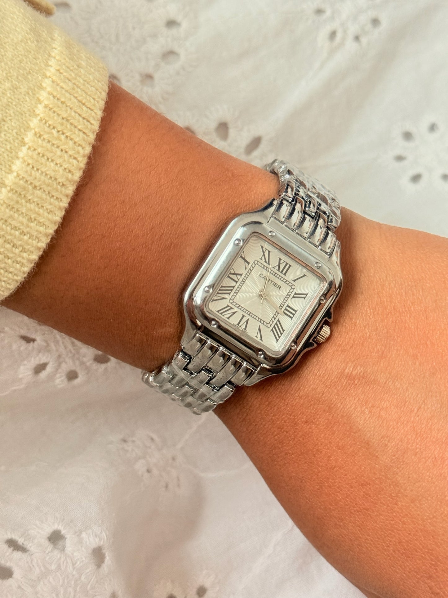 Reloj retro cart plateado REMARCADO
