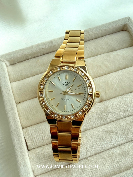 Reloj Anahí dorado