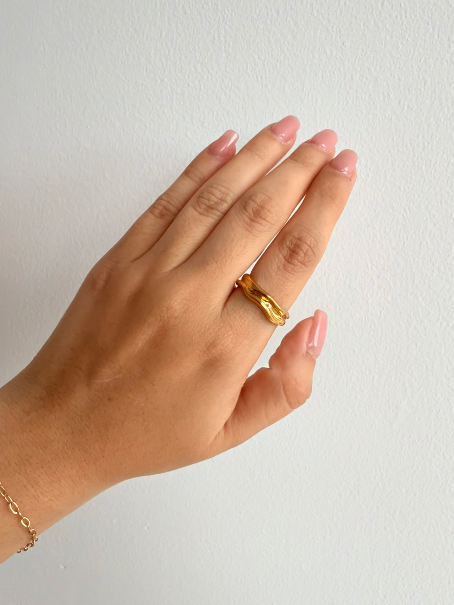 Anillo irregular golden