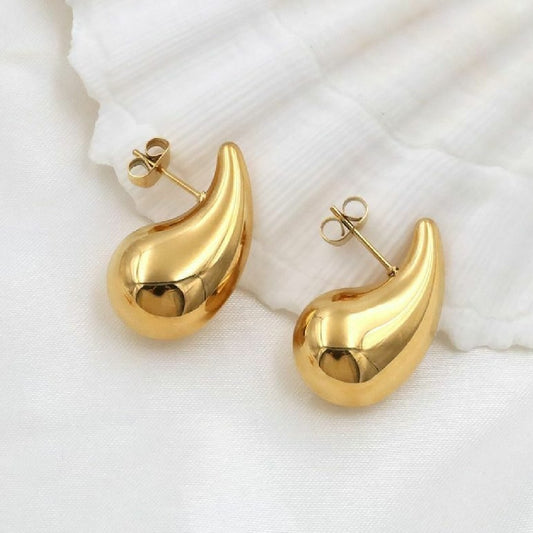 Aretes Gota Dorados