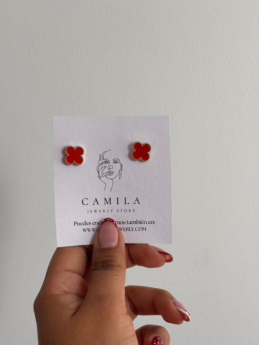 Aretes VCA rojo