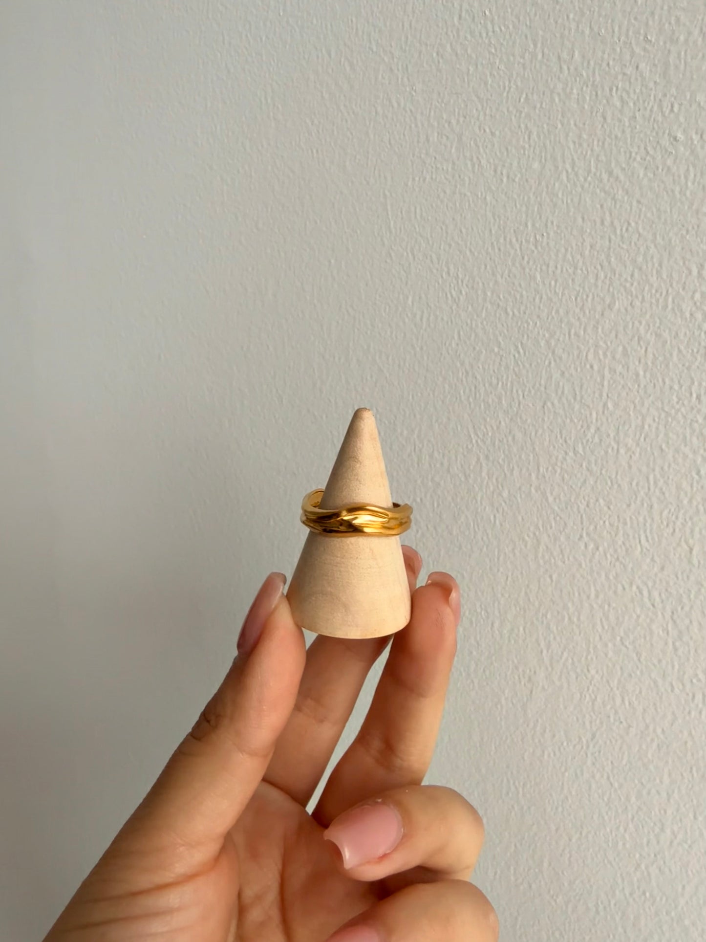 Anillo irregular golden