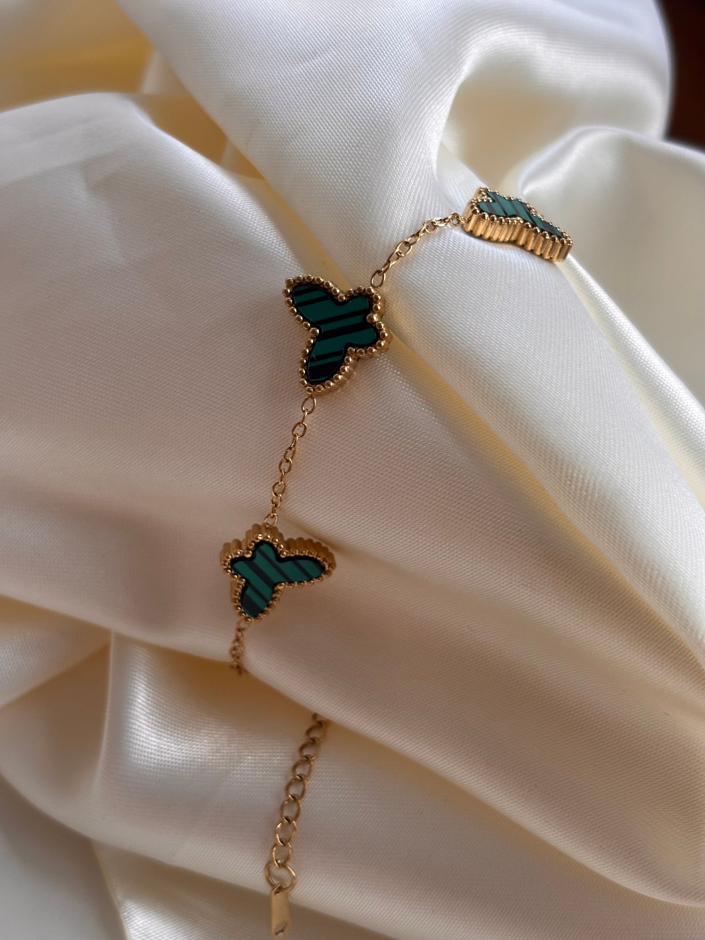 Pulsera VCA mariposa verde