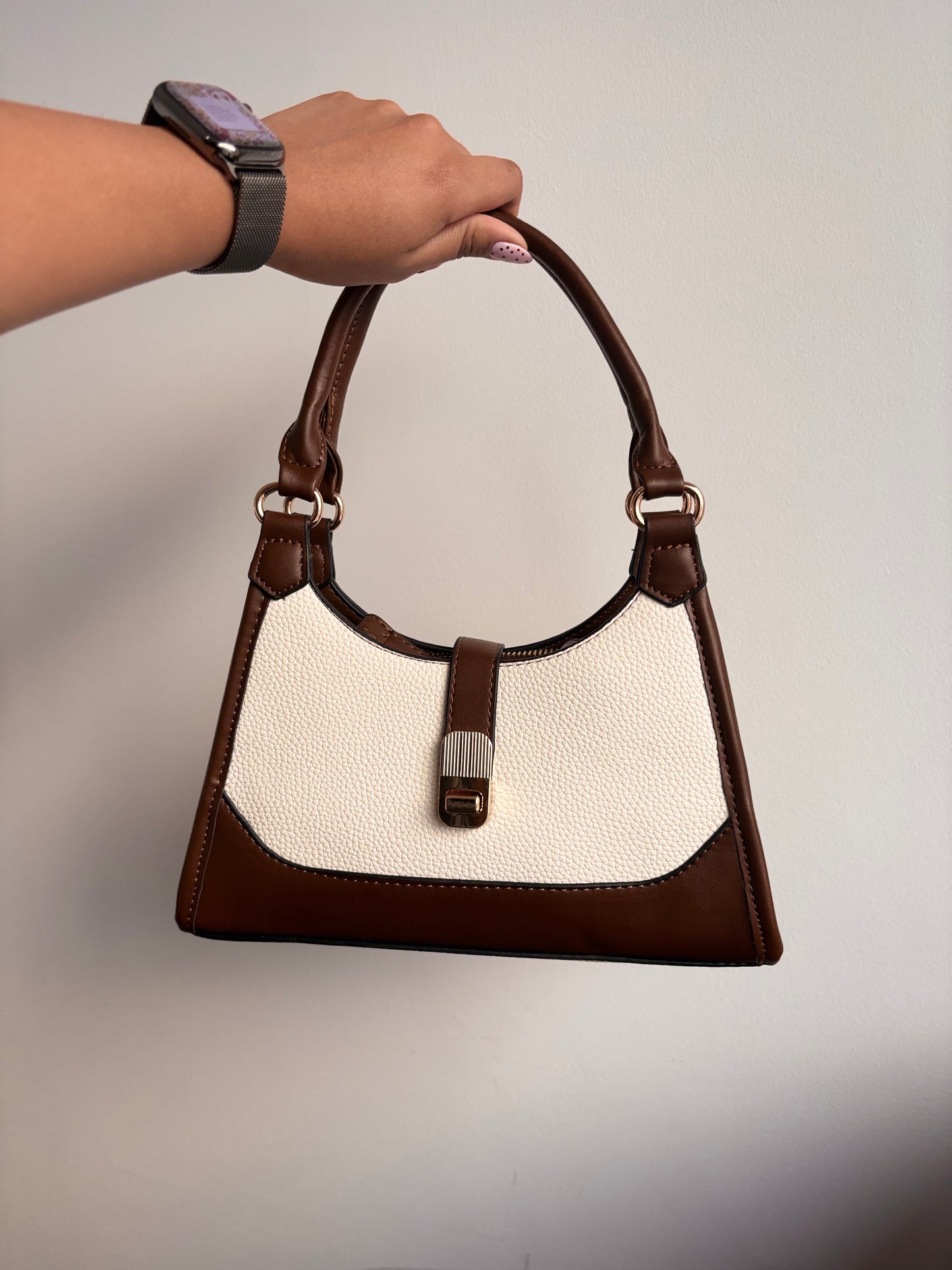 Cartera velvet blanca