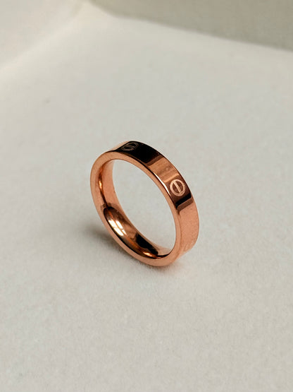 Anillo love rosegold