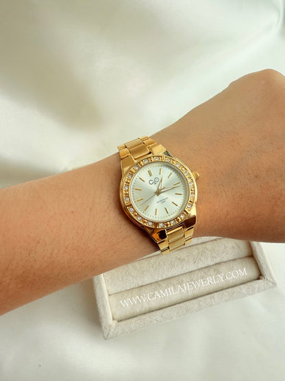 Reloj Anahí dorado
