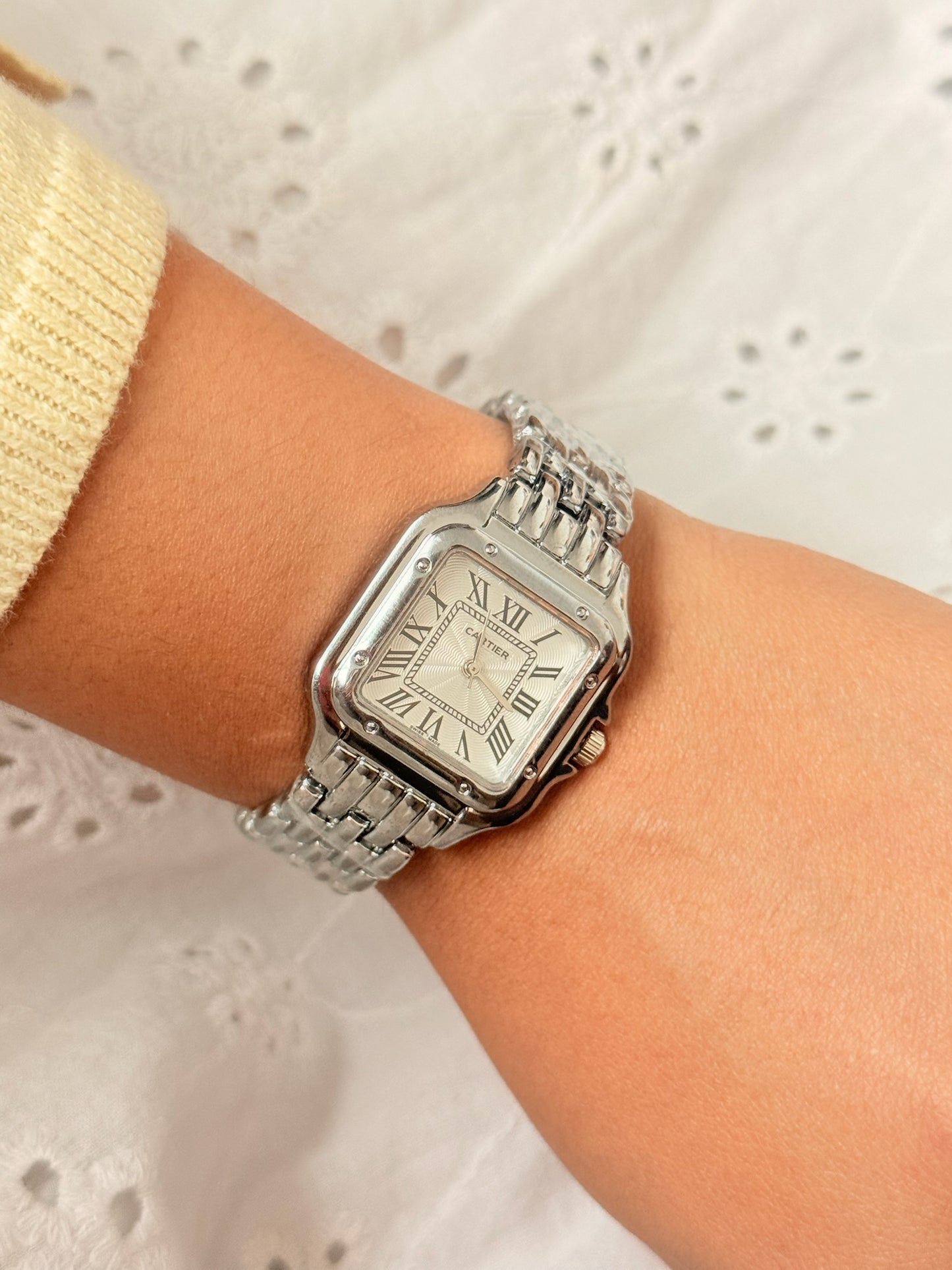 Reloj retro cart plateado REMARCADO