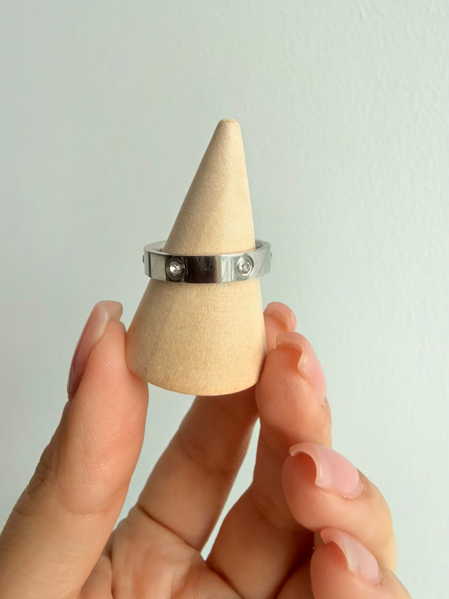 Anillo Cartier love zr PLATA