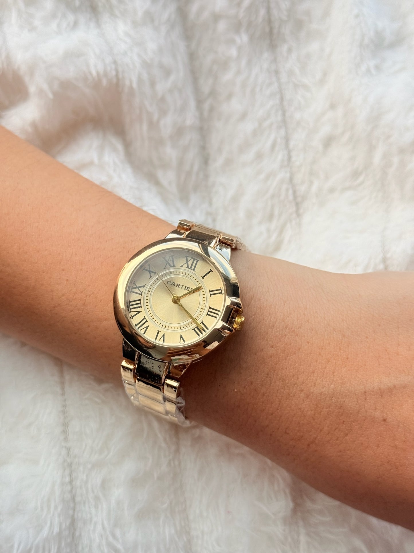 Reloj balloon cara dorada
