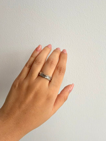 Anillo irregular silver