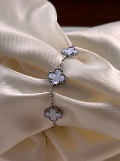 Pulsera VCA plateada Reversible