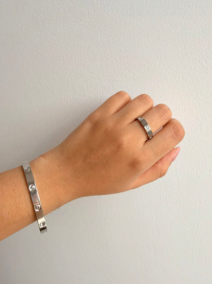 Anillo Cartier love zr PLATA