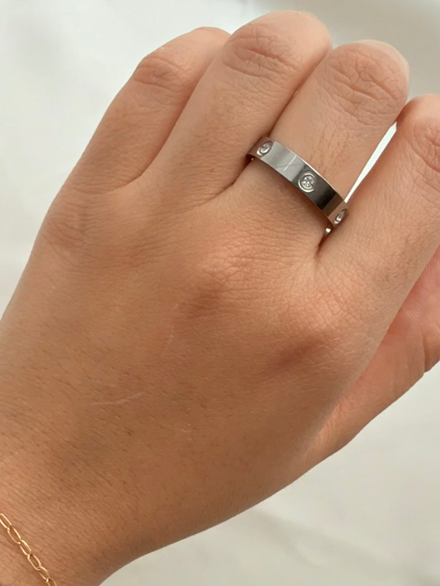 Anillo Cartier love zr PLATA