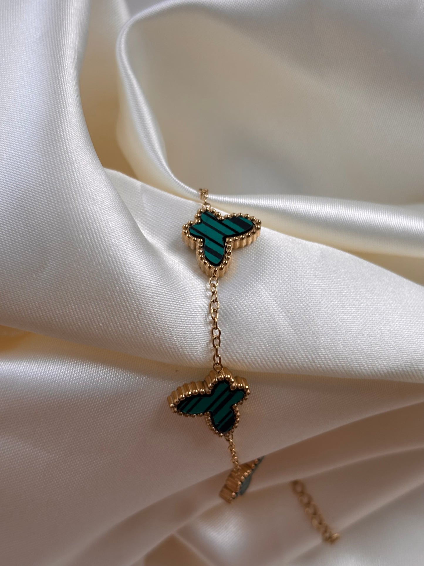 Pulsera VCA mariposa verde