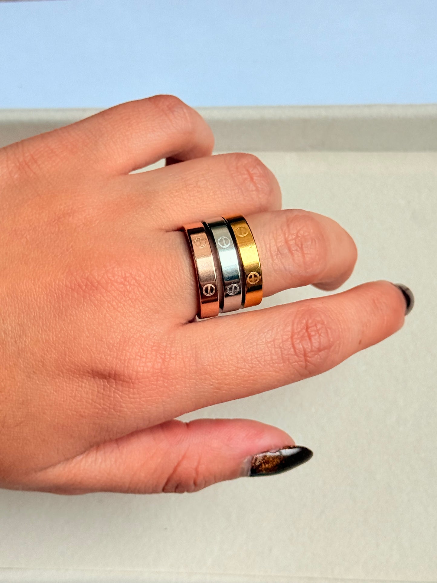 Anillo love rosegold