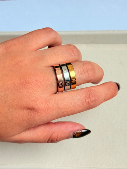 Anillo love rosegold