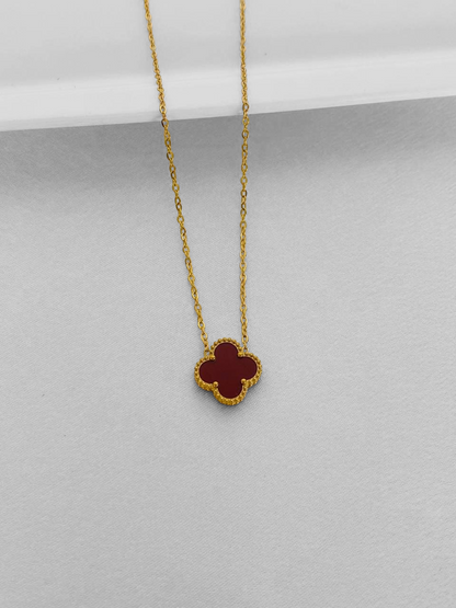 Cadena flor  Roja
