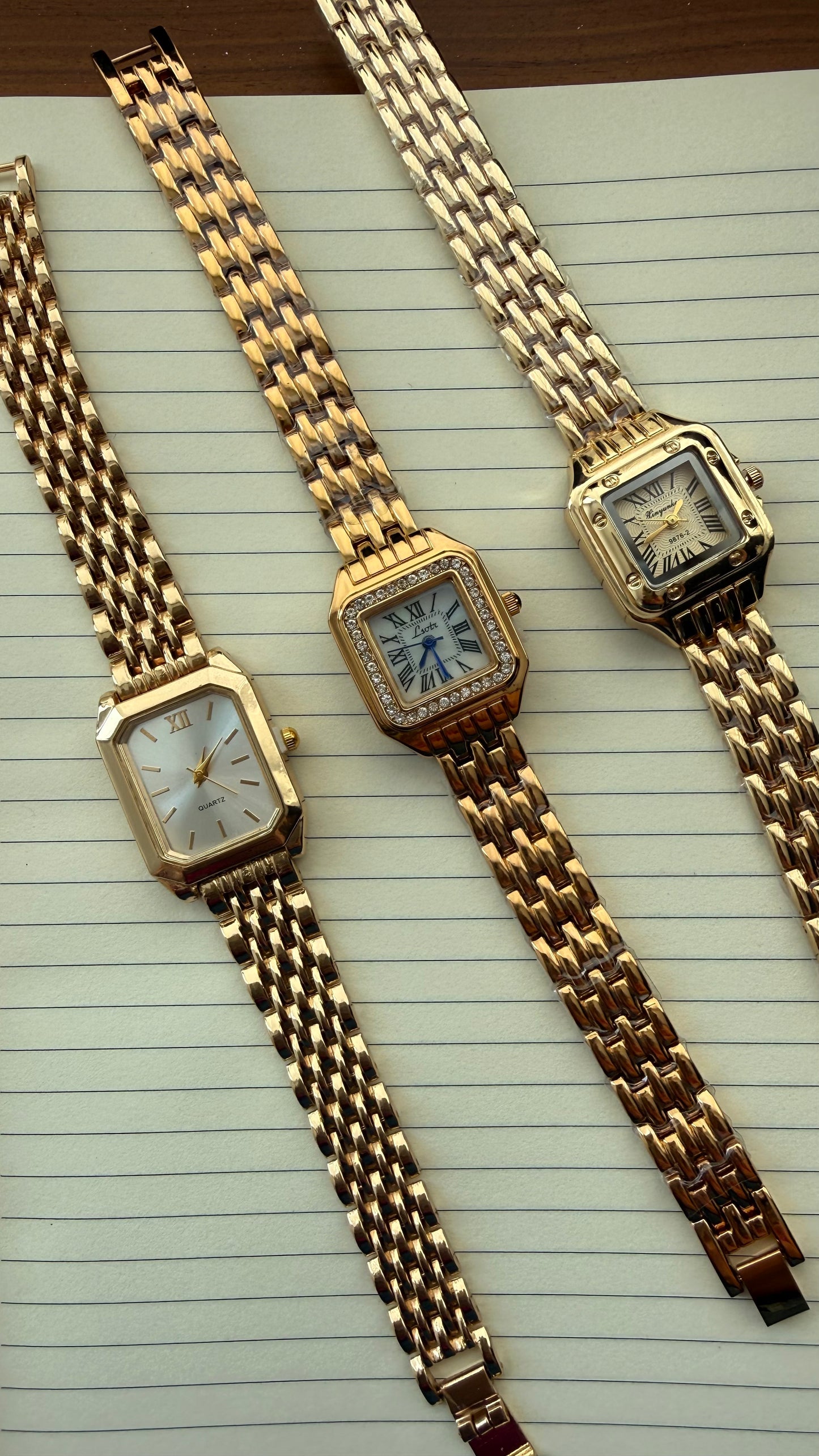 RELOJ CARTIER CARA DORADA