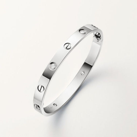 Pulsera Love Zircones Plateada