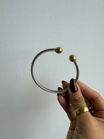 Pulsera bangle original BICOLOR