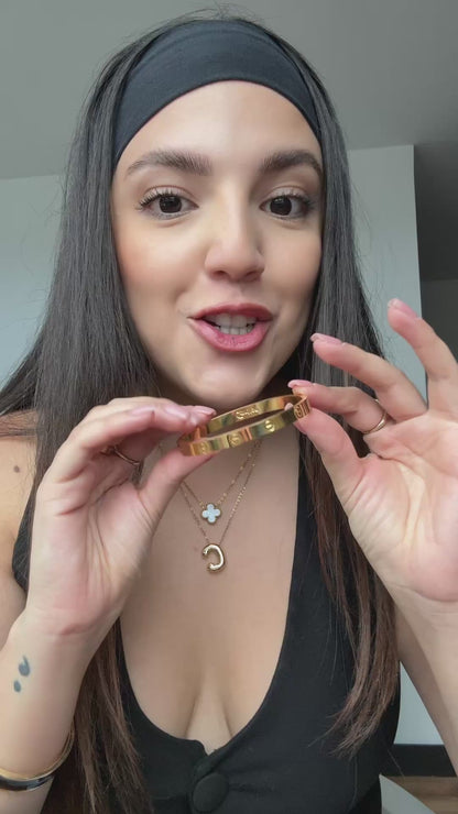 Pulsera love clásica dorada REMARCADA